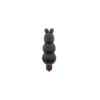 Vibromasseur stimulateur noir 7 vitesses silicone waterproof 